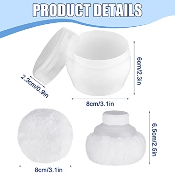 Exquisite Body Powder Container Set - Travel & Beach Ready