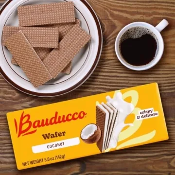 Delicious Bauducco Coconut Wafers Crispy Snack Treats