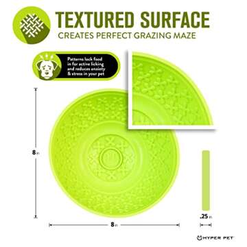 Hyper Pet IQ Treat Lick Mat for Dogs, Slow Feeder & Cat Lick Mats | Great Alternative to Slow Feeder...