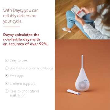 Daysy Fertility Tracker I Hormone Free & Over 99% Accurate I Medical Device I Fertility Aid I Fertility Tracker with App
