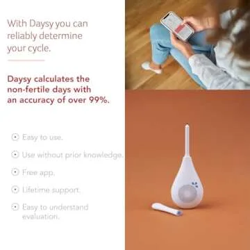 Daysy Fertility Tracker I Hormone Free & Over 99% Accurate I Medical Device I Fertility Aid I Fertility Tracker with App