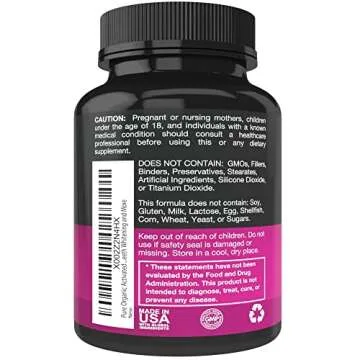 Pure Organic Activated Charcoal Capsules - 600mg per Capsule, 90 Vegetarian Capsules