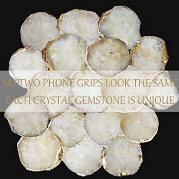 KAKAWIN Crystal Phone Grip & Stands Phone Holder for Smart Phones and Tablets