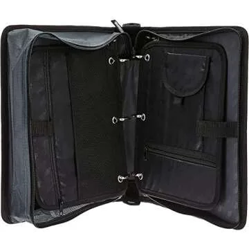 Case-it The Dual 2-in-1 Zipper Binder - Two 1.5 Inch D-Rings - Includes Pencil Pouch - Multiple Pockets - 600 Sheet Capacity - Comes with Shoulder Strap - Spearmint Dual-101