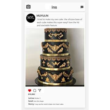 Baroque Feather Chocolate Molds Silicone, Scroll Relief Border Fondant Molds, for Wedding Party Cake Decoration, Cupcake Toppers, Sugar Craft Gum Paste Polymer Clay Pie Candy