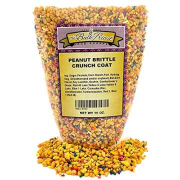 The Bulk-Priced Food Shoppe Peanut Brittle Crunch Coat Ice Cream Topping (1 lb. Resealable Zip Lock ...