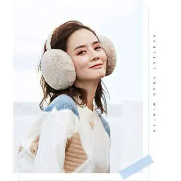 LCXSHYE Cute Winter Ear Muffs for Women and Girls