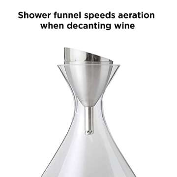 Rabbit Wine Aerator Funnel with Sediment Strainer