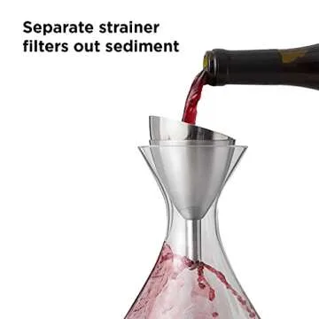 Rabbit Wine Aerator Funnel with Sediment Strainer