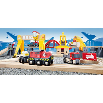 BRIO Cargo Railway Deluxe Set | Interactive Train Set for Kids