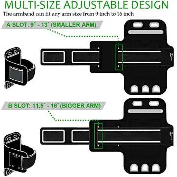 smartlle Arm Phone Holder for Running, Armband Cellphone for iPhone 15 14 13 12 11 Pro Max/XR/8 7 6s Plus, for Galaxy A/S/Note Up to 6.9’’, for Exercise Gym Fitness Sports Gear -Pink