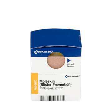 First Aid Only - FAE-6013 Pac-Kit by Moleskin Blister Prevention, 10 Count