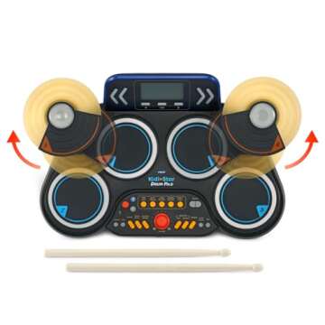 VTech Kidi Star Drum Pad, Black