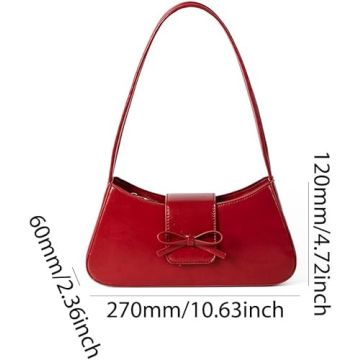 JOLILUNA Chic Red Bow Purse for Fashion-Forward Women