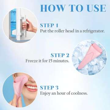 Christmas Stocking Stuffers Women Gifts: Ice Roller for Face Eye Body Unique Present Ideas Gadget for Wife Mom Her Girl Who Have Everything Skincare Face Roller Facial Massager Beauty Skin Care Tools