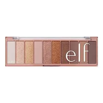e.l.f. Perfect 10 Eyeshadow Palette, Ten Ultra-pigmented Neutral Shades, Blendable Formula, Vegan & Cruelty-free, Need It Nude (Packaging May Vary)