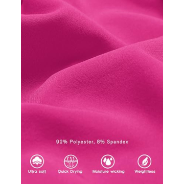 PINSPARK Women’s Athletic Running Shorts with Zip Pockets