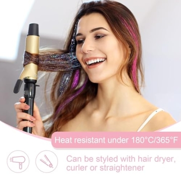 ZYXQZYX Hair Tinsel Kit - 18 Glitter Extensions