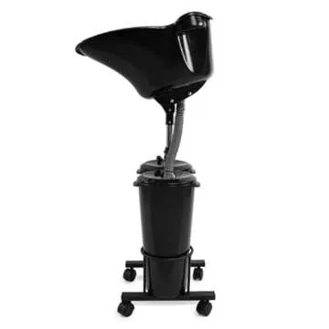 Portable Height-Adjustable Shampoo Bowl for Hair Care