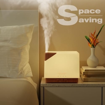 ASAKUKI 700 ml Essential Oil Diffuser for Home Aromatherapy