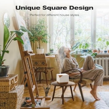 ASAKUKI 700 ml Essential Oil Diffuser for Home Aromatherapy