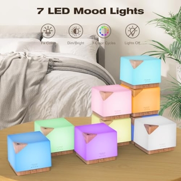 ASAKUKI 700 ml Essential Oil Diffuser for Home Aromatherapy