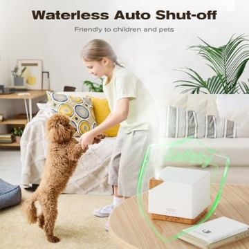 ASAKUKI 700 ml Essential Oil Diffuser for Home Aromatherapy