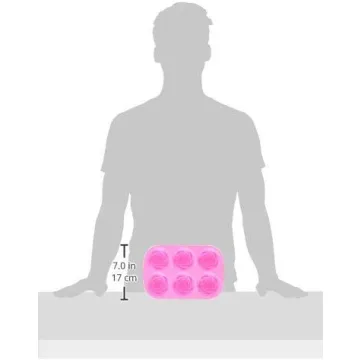 Rose Silicone Molds for Ice, Chocolate, Soaps - 2 Pack