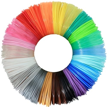 BBLIFE 1.75mm PLA 3D Pen/Printer Filament Refill, 22 Colors, Each Color 10ft, Total 220ft PLA Filame...