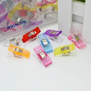 WENICE 40pcs Colorful Sewing Clips for Quilting