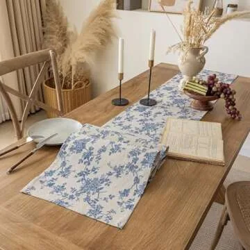 Pastoral 14x72 Table Runner - Washable Floral Design