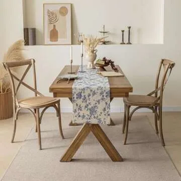 Pastoral 14x72 Table Runner - Washable Floral Design