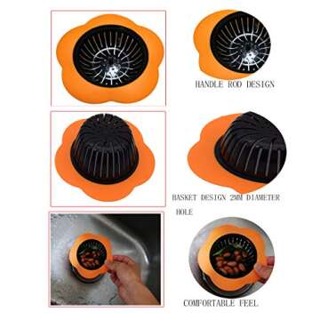 Colorful Kitchen Sink Strainers - Tmflove 4 Pack