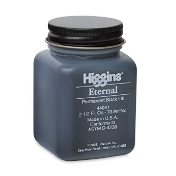 Higgins Black Eternal Ink - Superior Quality for Calligraphy