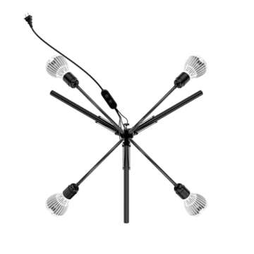 SANSI 120W Grow Light with Adjustable Tripod Stand, Full Spectrum 900W Equiv. LED Floor Plant Light for Indoor Plants, 12,000LM 5000K 660nm Grow Lamp with Replaceable Bulbs for High PPFD Growing