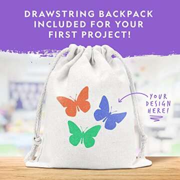 National Geographic Kids Screen Printing Kit - Arts and Crafts Silk Screen Printing Kit with Fabric Paint, Frame, Stencils & Squeegee Plus Drawstring Bag & More, Screen Print, Silkscreening Kit