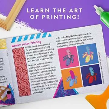 Creative Screen Printing Kit for Kids Age 8+