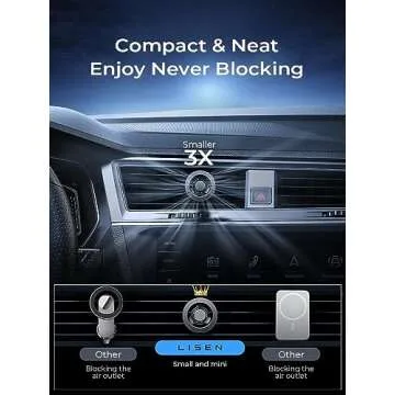 LISEN MagSafe Car Phone Vent Mount - Hands-Free Convenience