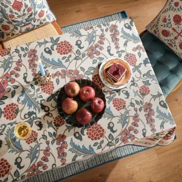 Patdrea Vintage Linen Tablecloth for Stylish Dining
