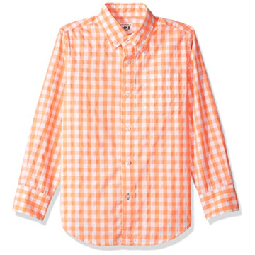 LOOK by crewcuts Boys' Long Sleeve Gingham Shirt for Stylish Kids
