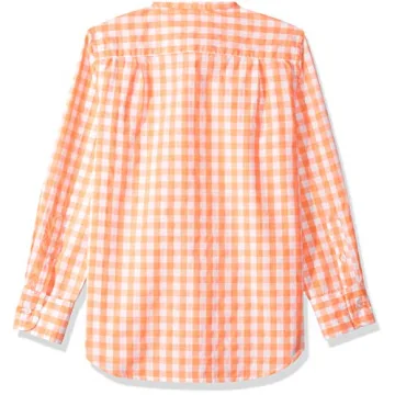 LOOK by crewcuts Boys' Long Sleeve Gingham Shirt for Stylish Kids