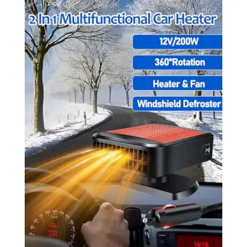 Fast Heating 12V Car Heater Fan Defroster Portable