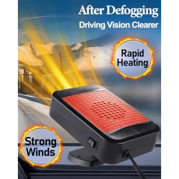 Fast Heating 12V Car Heater Fan Defroster Portable