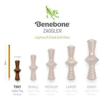 Benebone Puppy Toys 2-Pack Real Bacon Durable Chew