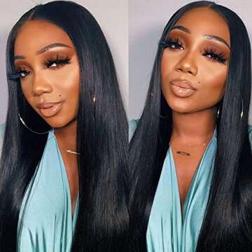 UNICE 10A Straight U Part Wig Human Hair Wigs for Women Brazilian Virgin Hair Glueless Upart Wig Beginger Friendly No Glue No Sew in 150% Density 18inch