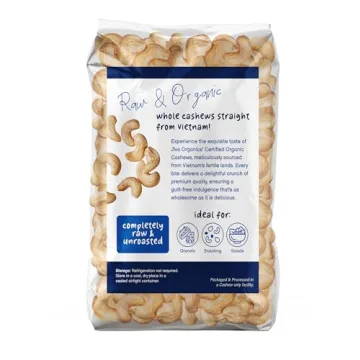 Jiva Organics Raw Organic Whole Cashews 2 Pounds
