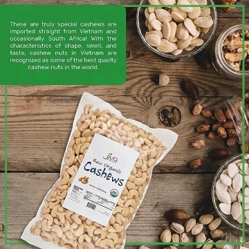 Jiva Organics Raw Organic Whole Cashews 2 Pounds