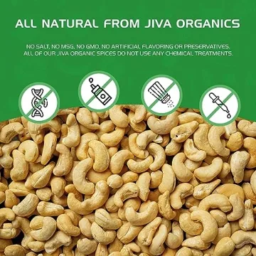 Jiva Organics Raw Organic Whole Cashews 2 Pounds