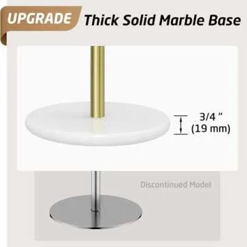 KES Marble Paper Towel Holder - Elegant Gold Design for Kitchens