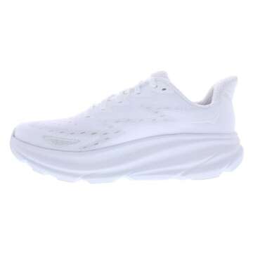 HOKA Clifton 9 Womens Shoes Size 7.5 White/White